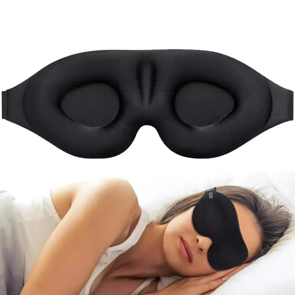 Sleeping Mask Eyepatch Blindfold Light Travel Eye Mask for 3D Sleeping Mask Slaapmasker Night Sleep Patch Portable Eyemask Pad Tri Light Beauty