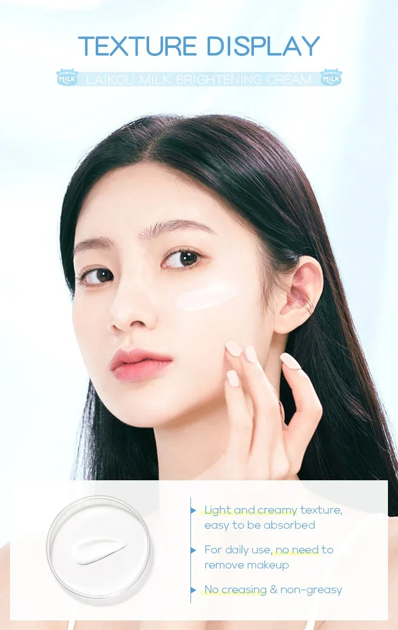 LAIKOU Milk Suyan Carem Anti Wrinkle Whitening Moisturizing Nourish Creams Beauty Aintenance Face Skin Care Cosmetic 55g Pi-Mart