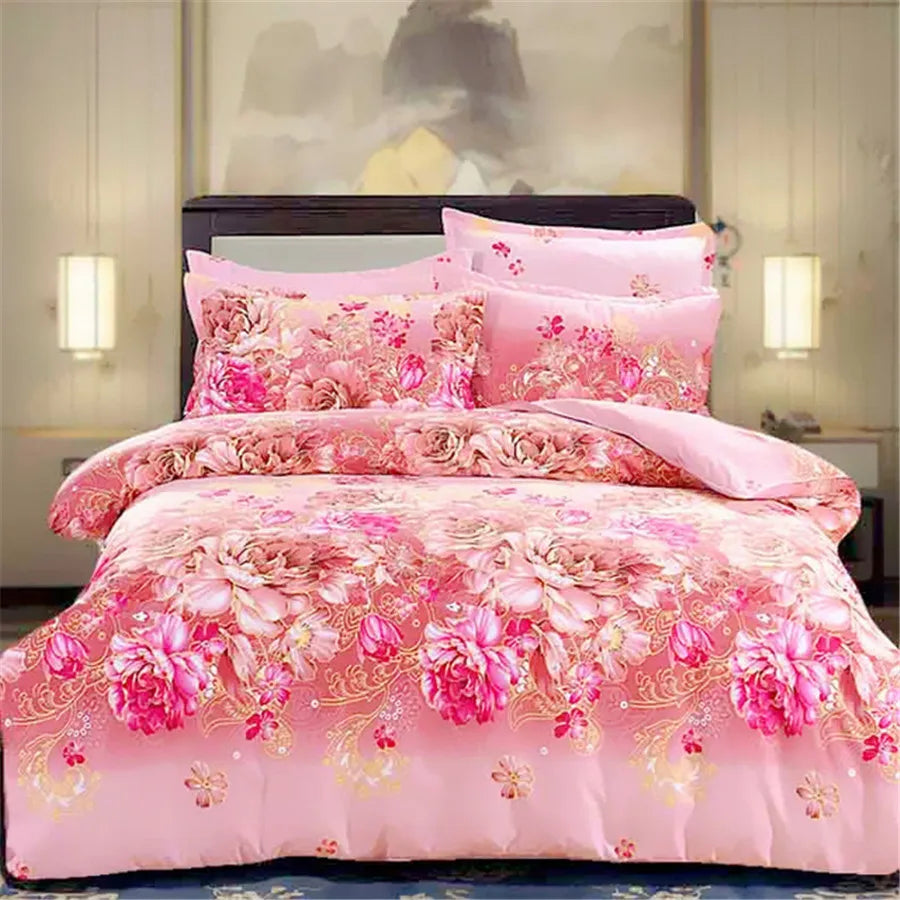 Multi-size Sheet Duvet Cover Pillowcase  Home Textile Bedding Single Piece Bedding Single Person Double Quilt Cover Pi-Mart