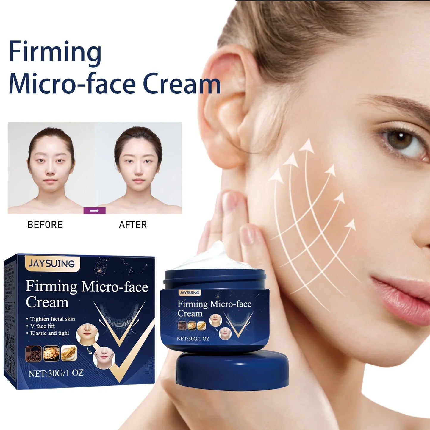 V-Shape Firming Face-lift Slimming Mask Removal Masseter Muscle Double Chin Face Fat Burning Anti-aging Beauty Products New Tri Light Beauty