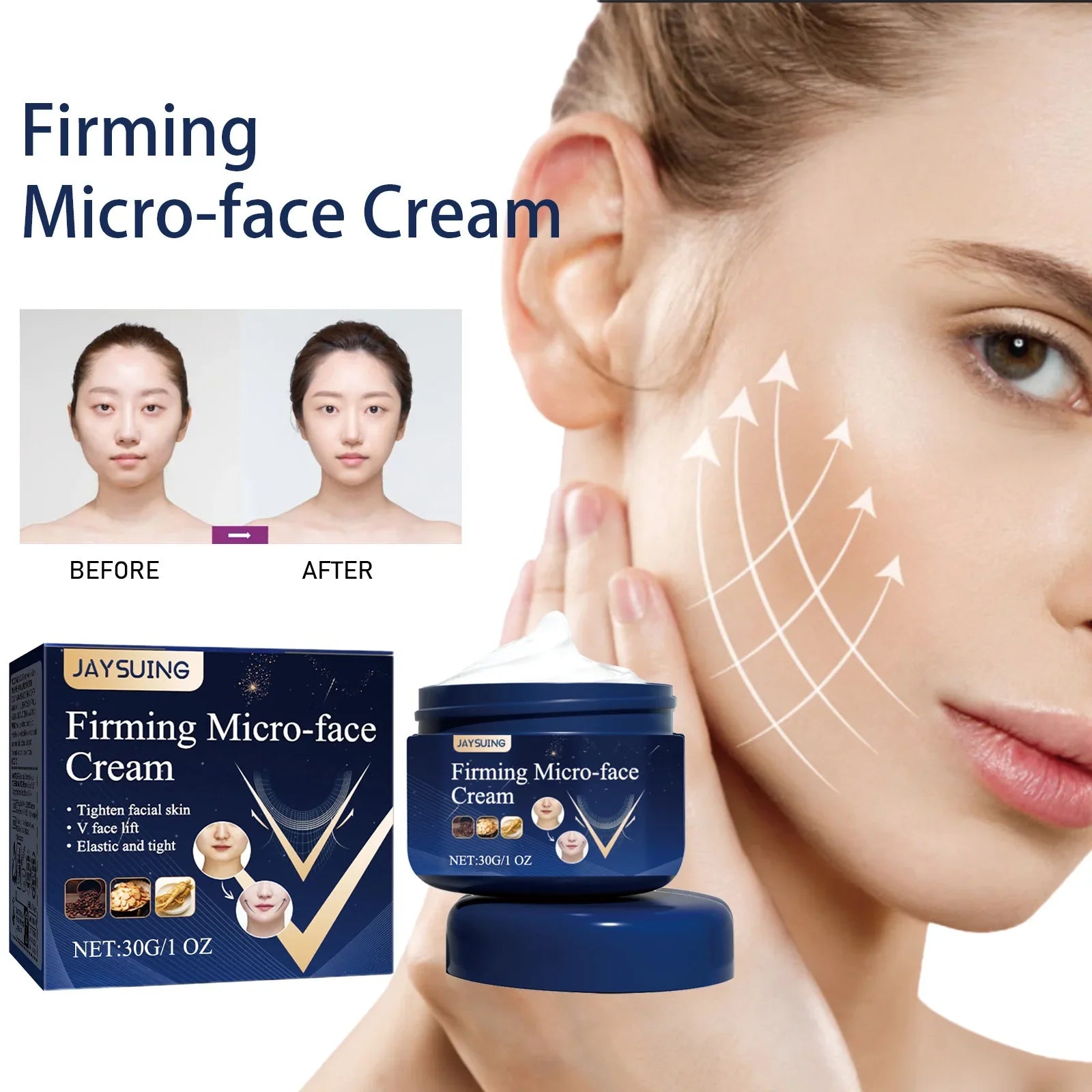 V-Shape Firming Face-lift Slimming Mask Removal Masseter Muscle Double Chin Face Fat Burning Anti-aging Beauty Products New Tri Light Beauty