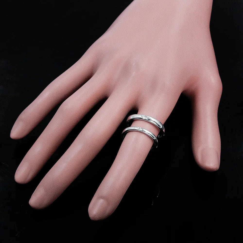 Anime Jujutsu Kaisen Yuta Okkotsu Stainless Steel Rings Cosplay Props Men Women Couple Lover Ring Jewelry Accessories Gifts Pi-Mart