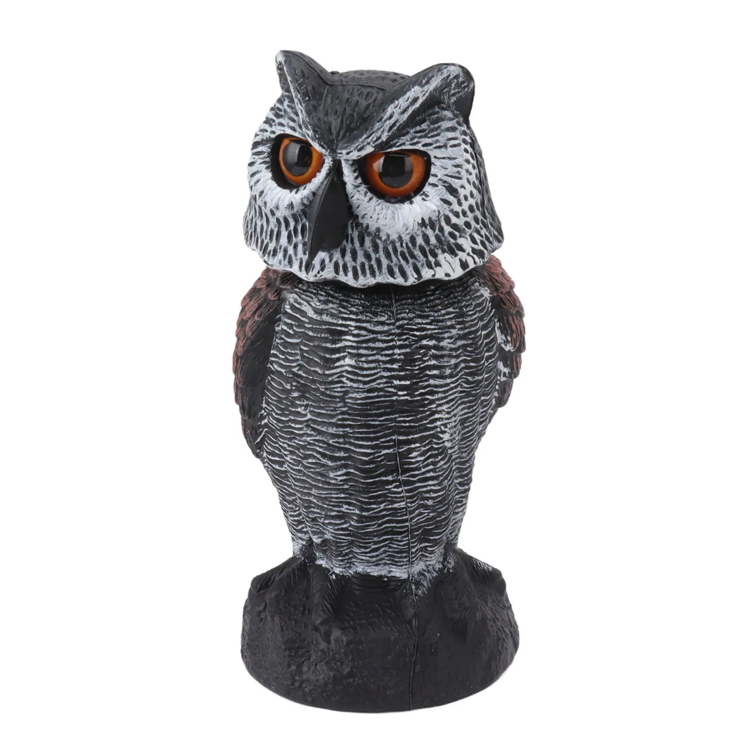 Owl Decoy Plastic Shake Head Owl Decoy To Scare Birds Away Scarecrow Fake Owl Outdoor Garden Decoration Owl Decoy to Scare Birds LadyShow.Store