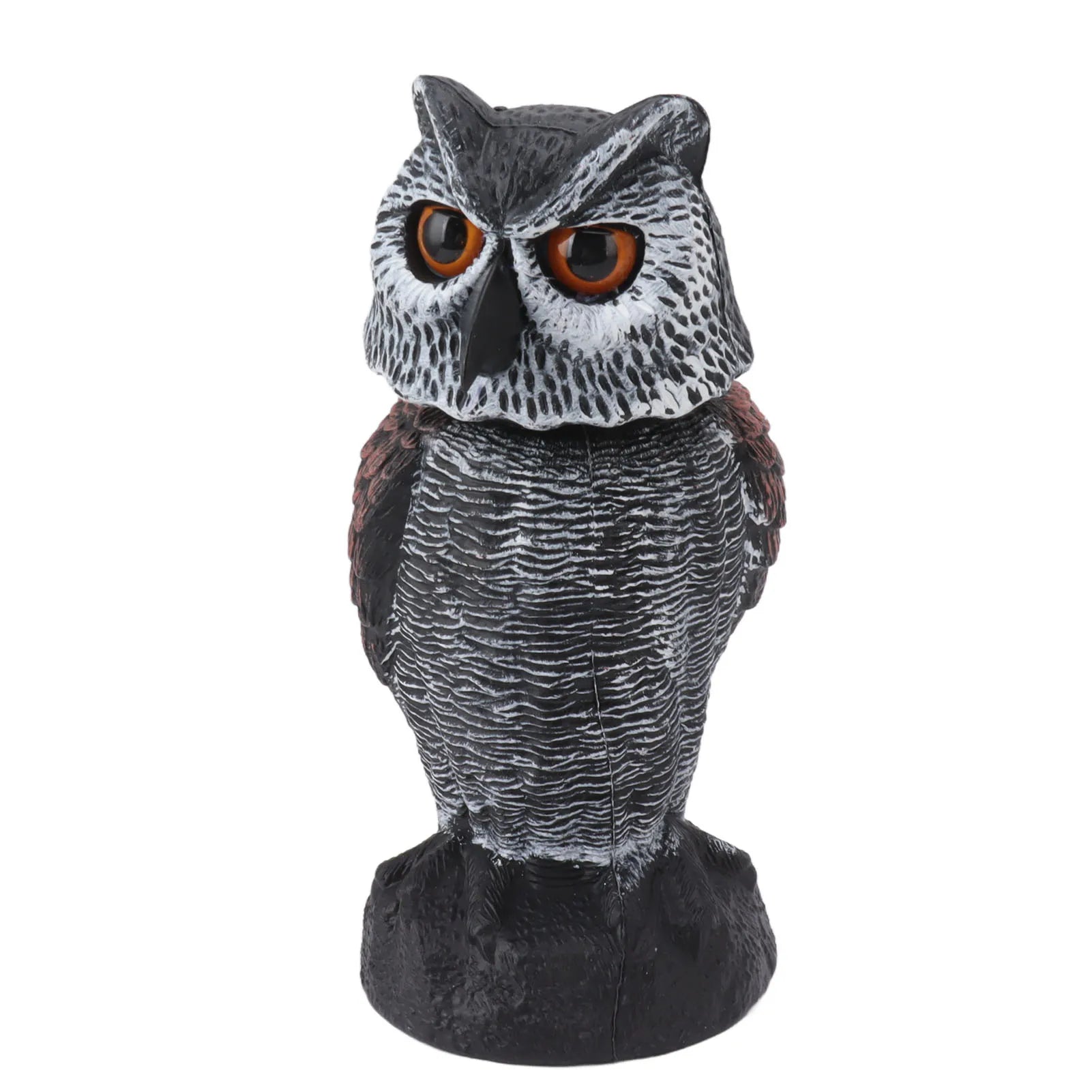 Owl Decoy Plastic Shake Head Owl Decoy To Scare Birds Away Scarecrow Fake Owl Outdoor Garden Decoration Owl Decoy to Scare Birds LadyShow.Store