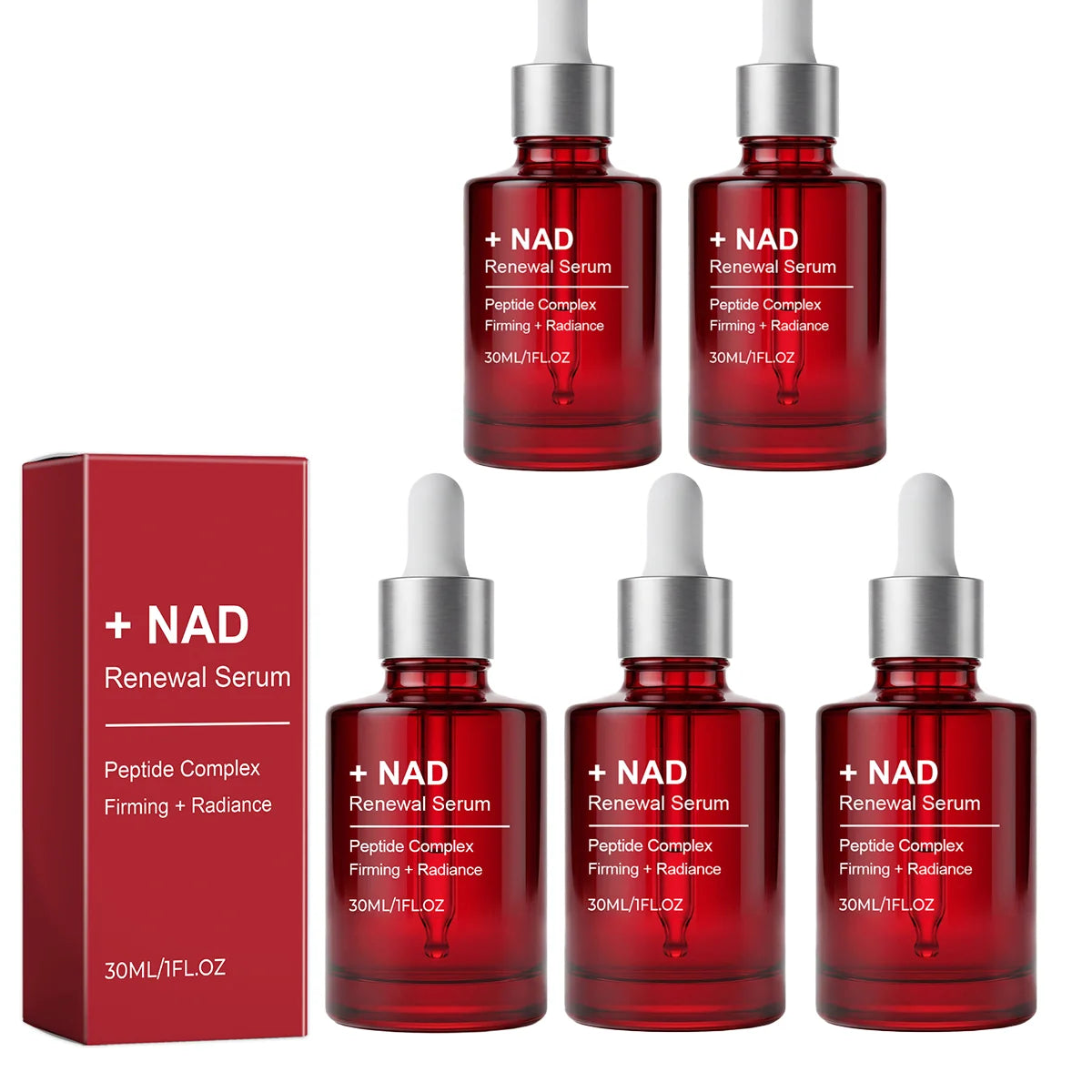 NAD+ Peptide Firming Serum Nourishing Face & Neck Treatment with Collagen Plumping & Radiance Boosting Skin Elasticity&Firmness Pi-Mart