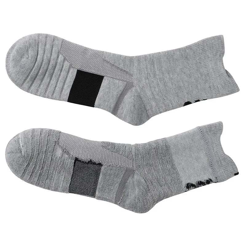 1/3 Pairs Anti-slip Football Socks Men Cotton Sock Short Long Tube Soccer Basketball Sport Socks Breathable Deodorous Sock 39-45 Pi-Mart