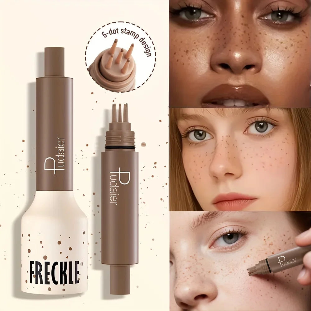 Freckle Stamp Makeup Pen Waterproof, Natural Look Dot Freckles, Long Lasting, Sweatproof, Beginner Friendly LadyShow.Store