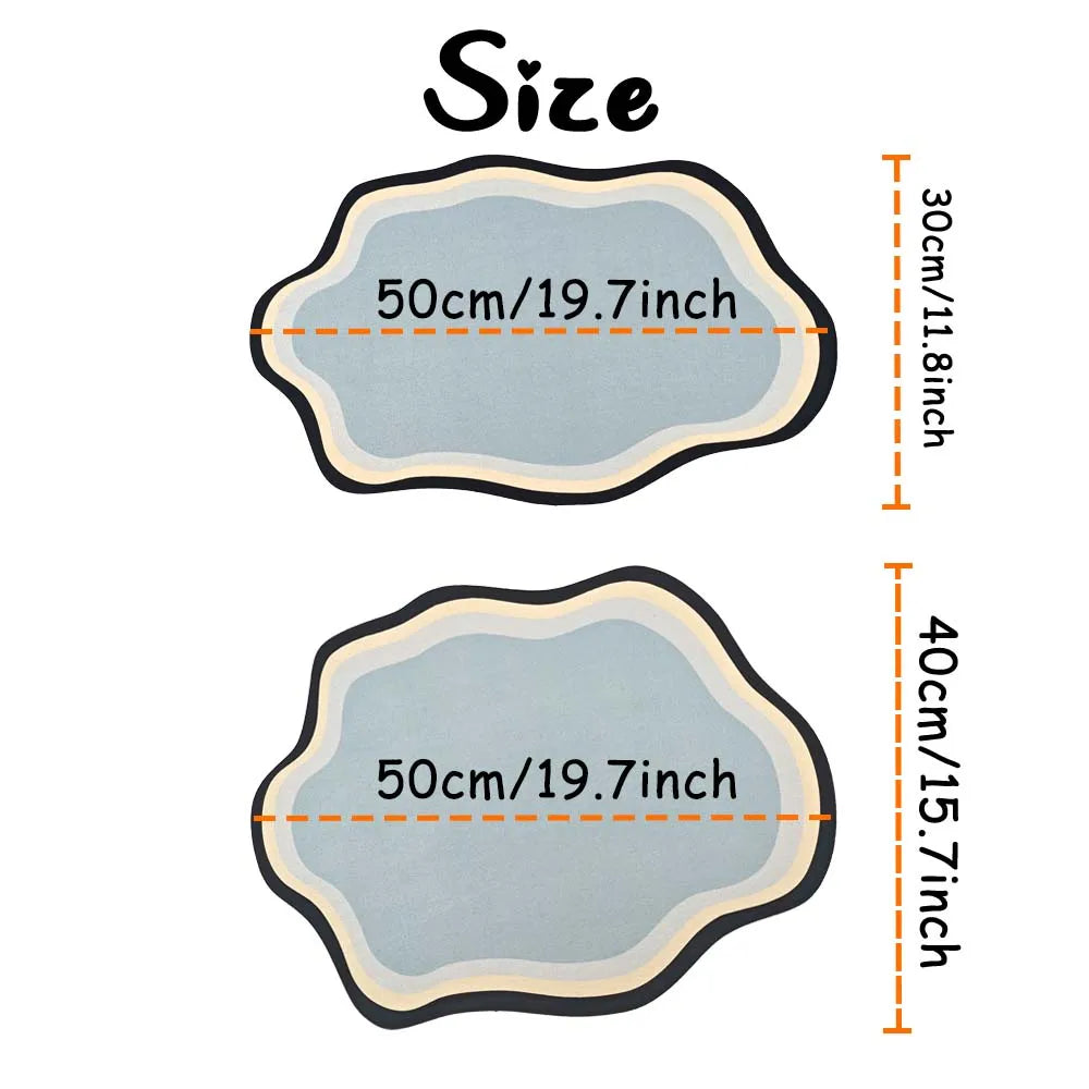  Custom Pet Feeding Mat Cute Shape Dog Diatom Mud Floor Mat Non-Slip Waterproof Home Decoration Dog Feeding Pad Pi-Mart