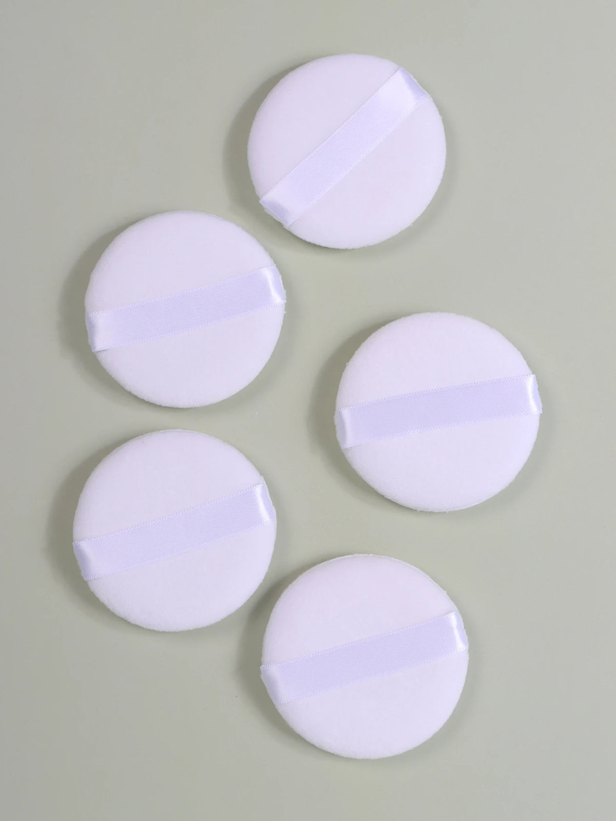 2-5-10-20Pcs Portable and Practical High-Grade White Round Powder Puff for Base and Fixing Makeup Pi-Mart