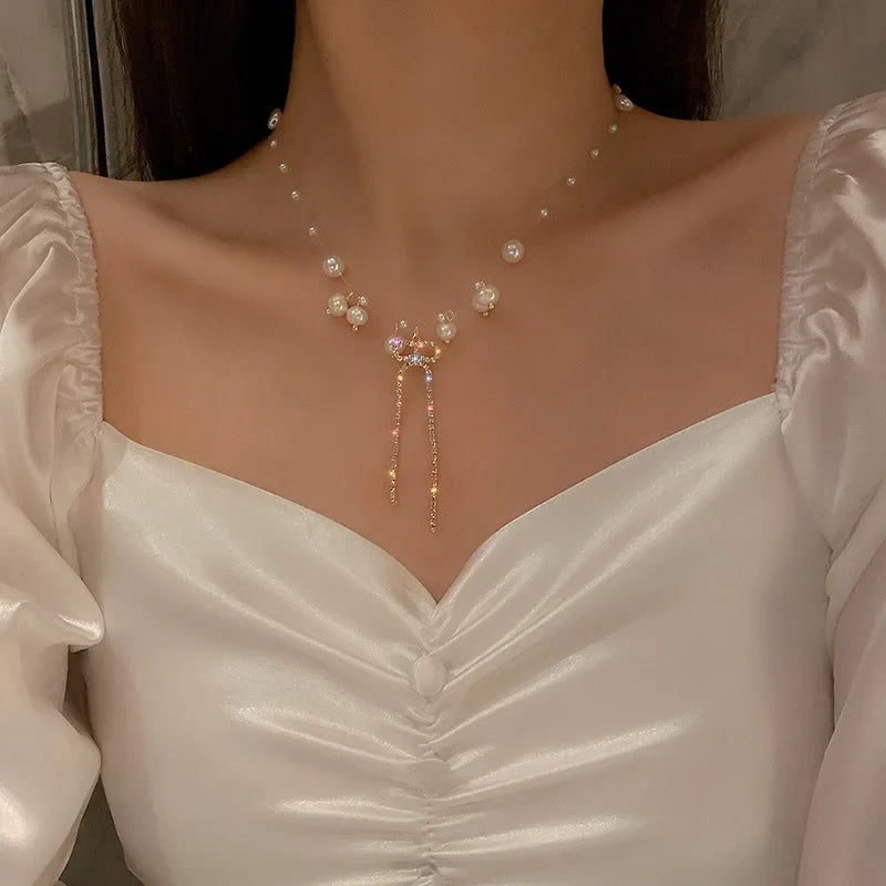 Vintage Butterfly Necklace Women Golden Stainless Steel Blade Snake Chains Aesthetic Charms Choker Women jewelry Gift To Mujer Pi-Mart