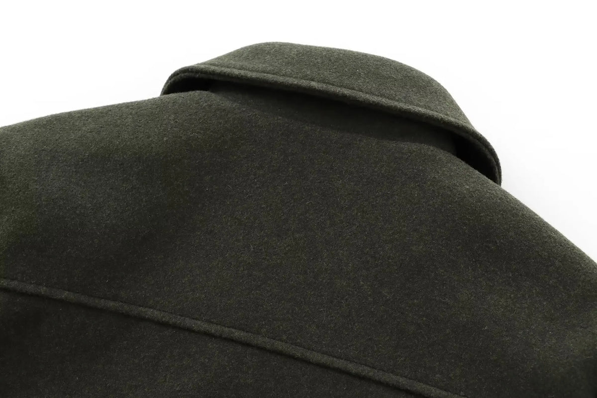 Women's Zipper Jacket Coat New Winter Long Sleeve Pocket Outerwear Coat Short Street Elegant Women's Jacket Pi-Mart
