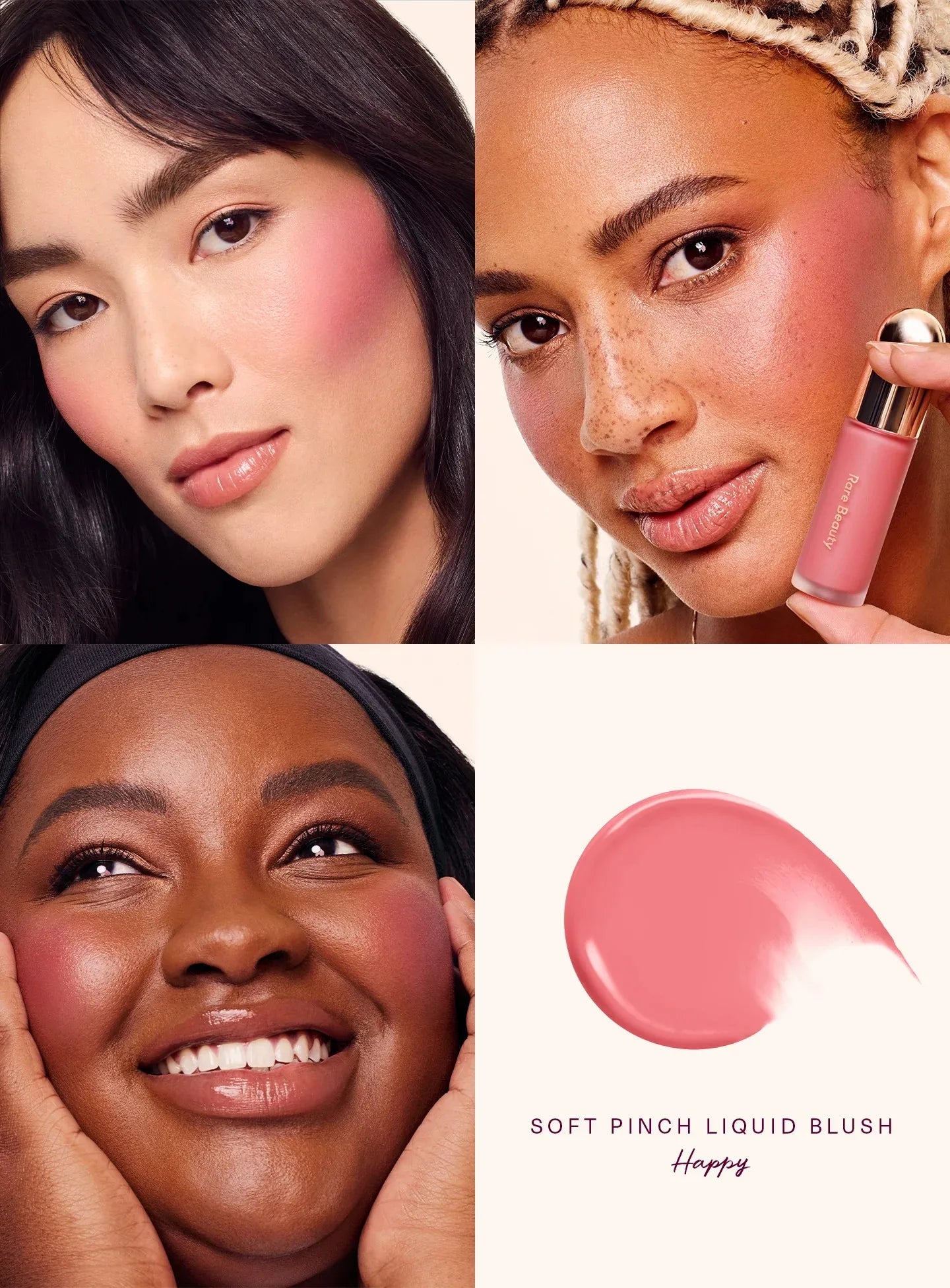 Rare Beauty Soft Pinch Tinted Lip Oil Stain Lip Gloss Delight Hope Happy Wonder Liquid Blush Makeup Cosmetics Face Eye Blusher Pi-Mart