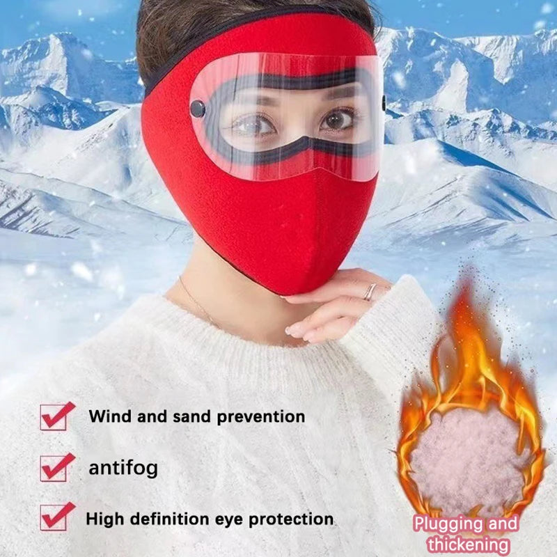 Winter Cycling Face Mask Windproof Men Women For Skiing Snowboarding Motorcycle Outdoor Sports Balaclava Cap Warmer Breathable Pi-Mart