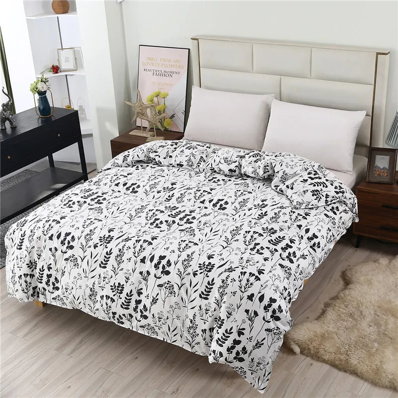 1 Piece Of Pure Natural High-Density Cotton Reactive Printing Fabric High-Quality Duvet Cover With Zipper Customizable Size Pi-Mart