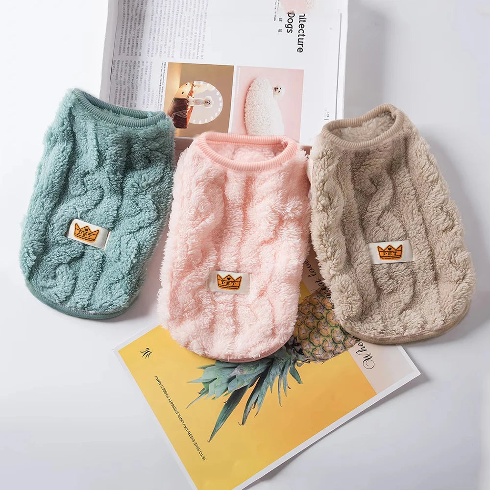 Soft Cozy Cat Clothes Autumn Winter Warm Fleece Sweatshirt for Small Dogs Puppy Kitten Jacket Coat Pet Sphynx Costume Sweater Pi-Mart