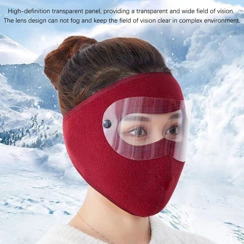 Winter Cycling Face Mask Windproof Men Women For Skiing Snowboarding Motorcycle Outdoor Sports Balaclava Cap Warmer Breathable Pi-Mart