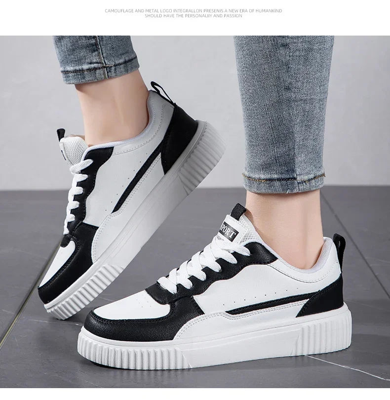 Fashion Women Casual Shoes Breathable Walking Flat Shoes Sneakers White Female Footwear Sports Running Outdoor Walking For Men Pi-Mart