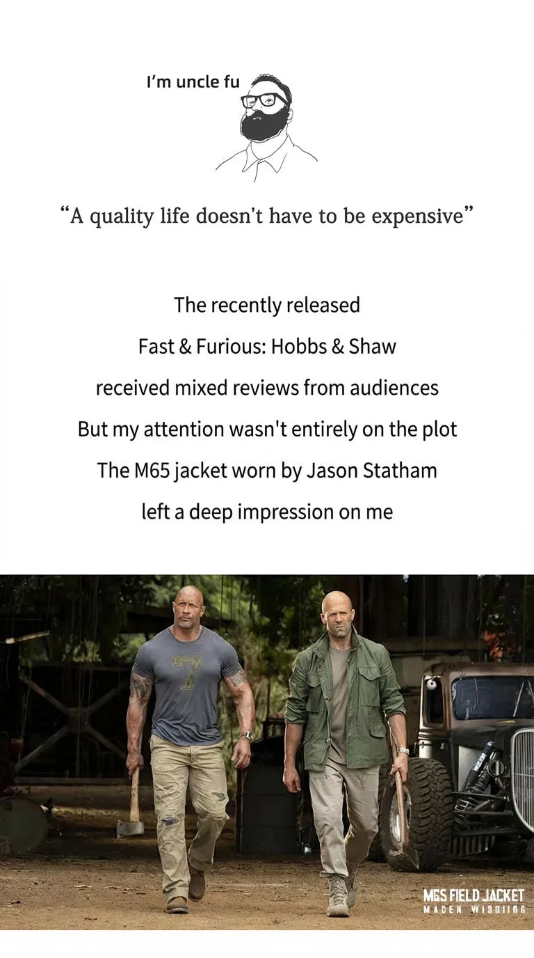 Maden Retro M65 Jackets for Men Green Outdoor Windbreaker Vintage Casual Solid Coat Mens Clothes Multi-Pocket Jacket Pi-Mart