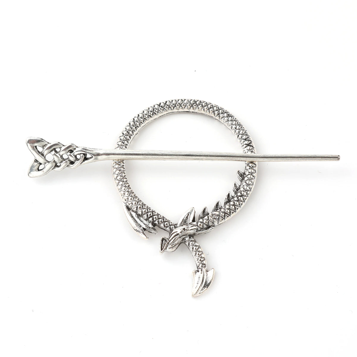 Retro Viking Dragon-Shaped Hairpin Hairpin Simple and Versatile Celtic Knot Hair Stick Hair Accessories Party Accessories for Mother's Day Valentine's Day Birthday Gift Pi-Mart