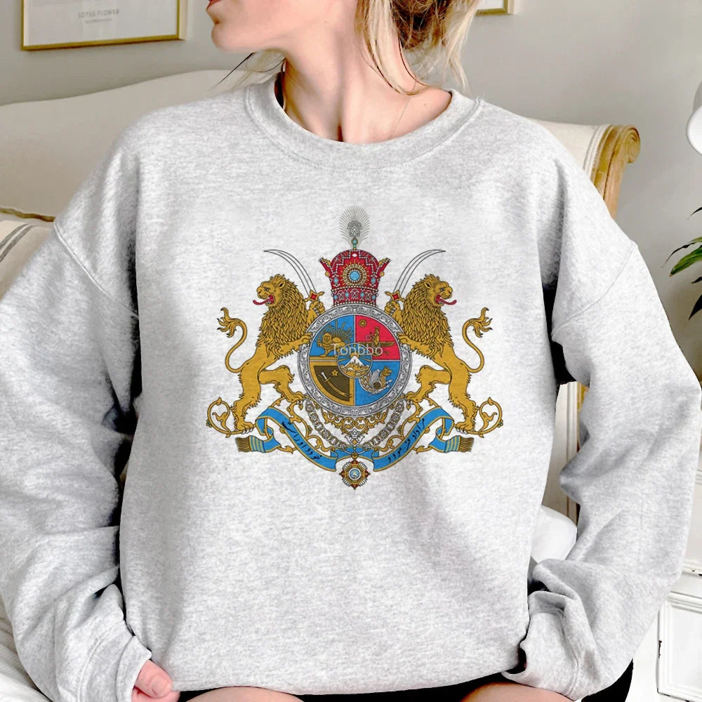 Iran hoodies women gothic 2023 Korean style aesthetic sweatshirts women vintage Pullover LadyShow.Store