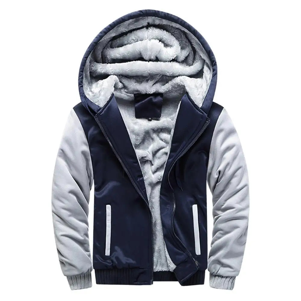 Men's Jacket Camouflage Thicken Winter Jackets for Men Fleece Long Sleeve Coat Man Casual Hoodies Streetwear Men's Coats Pi-Mart