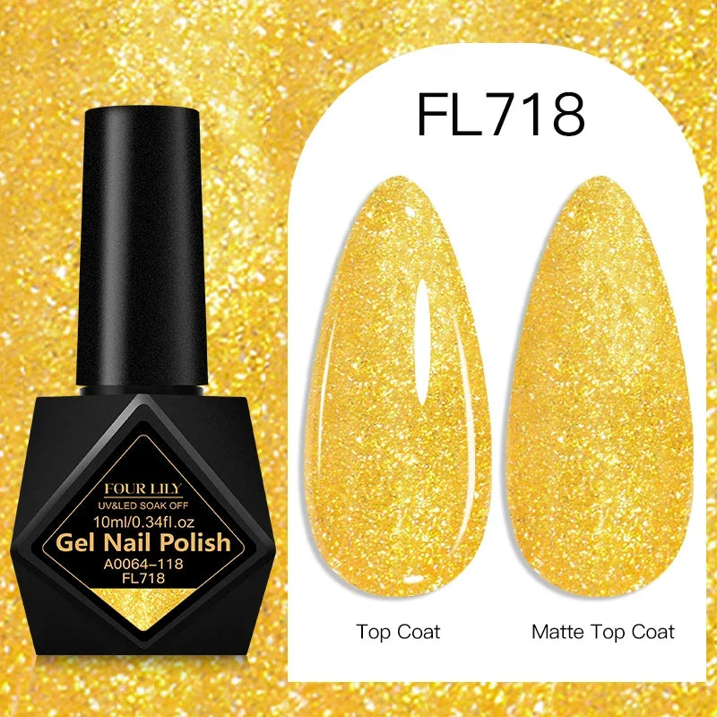 10ml Gel Nail Polish 162 Colors Nail Supplies Vernis Semi Permanent Nail Art Manicure Soak Off LED UV Gel Nail Varnishes Summer Tri Light Beauty