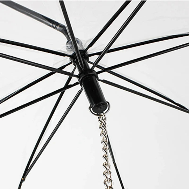 New Transparent Pet Umbrella Well Made Detachable Adjustable Rainy Day Outdoor Dog Walking Leash for Small Dogs Pet Supplies Pi-Mart