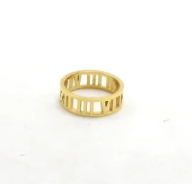 Stainless Steel Ring for Women Inlaid Zircon Rings Waterproof Romantic Fashion Jewelry Pi-Mart