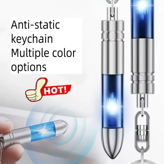 WINTER HOT Static Rod Electrostatic Discharger Portable Anti-Static Keychain Winter Dry Climate Static Antistatic Car Supplies Pi-Mart