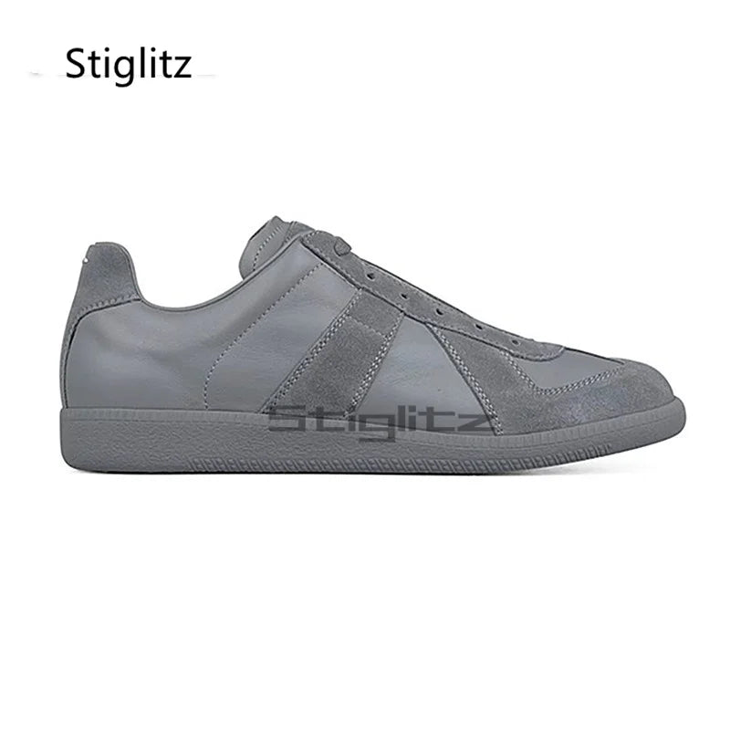 Sports Flat Casual Couple Shoes Men Women Classic Trendy Versatile Suede Leather Lace Up Sneakers Spring Autumn Training Shoes Pi-Mart