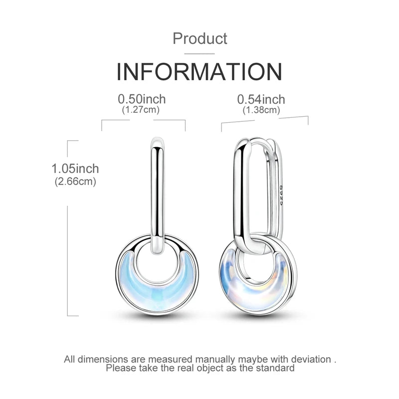 Genuine 925 Sterling Silver Love Feather Earrings Fit Original Charms Hoop For Women Girls Stud Earring Fine Jewelry Gifts Pi-Mart