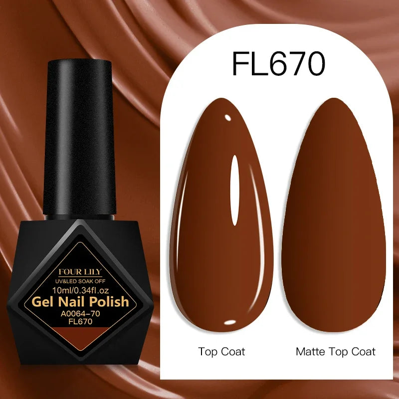 10ml Gel Nail Polish 162 Colors Nail Supplies Vernis Semi Permanent Nail Art Manicure Soak Off LED UV Gel Nail Varnishes Summer Tri Light Beauty