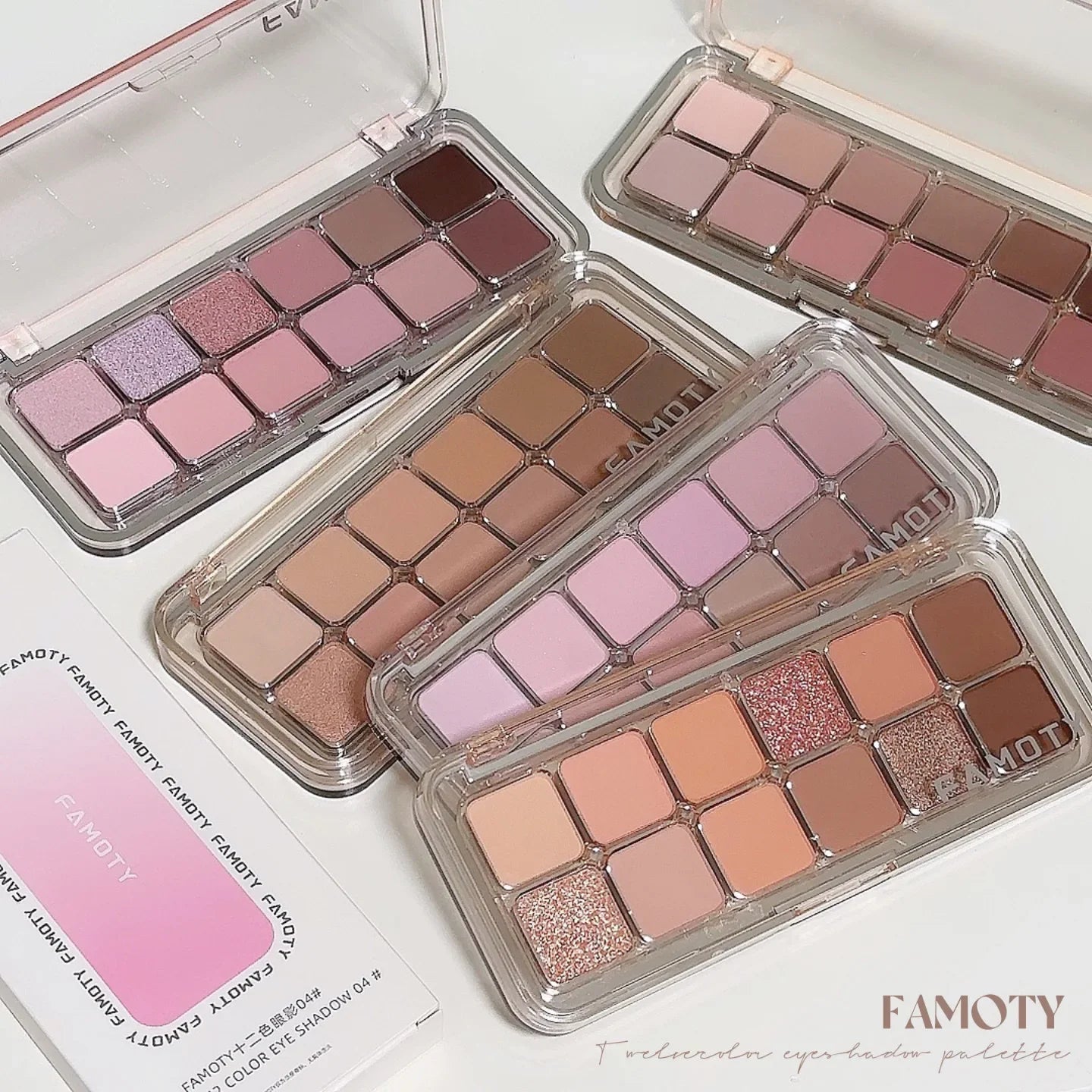 12-Color Low Saturation Matte Eyeshadow Palette Tea Apricot Earth Tones Long Lasting All-Matte Eye Makeup for Daily Use LadyShow.Store