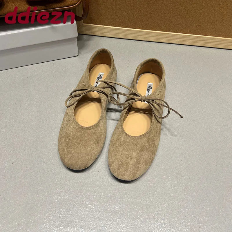 Fashion Butterfly-Knot  Women Flats With Shoes Casual Female Soft Footwear Round Toe Ladies Flats Slip On Shoes Pi-Mart
