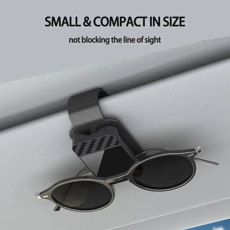 Car Sun Visor Sunglasses Clip Holder Stable Eyeglasses Hanger Card Ticket Organizer Interior Storage Clip Car Accessories Pi-Mart