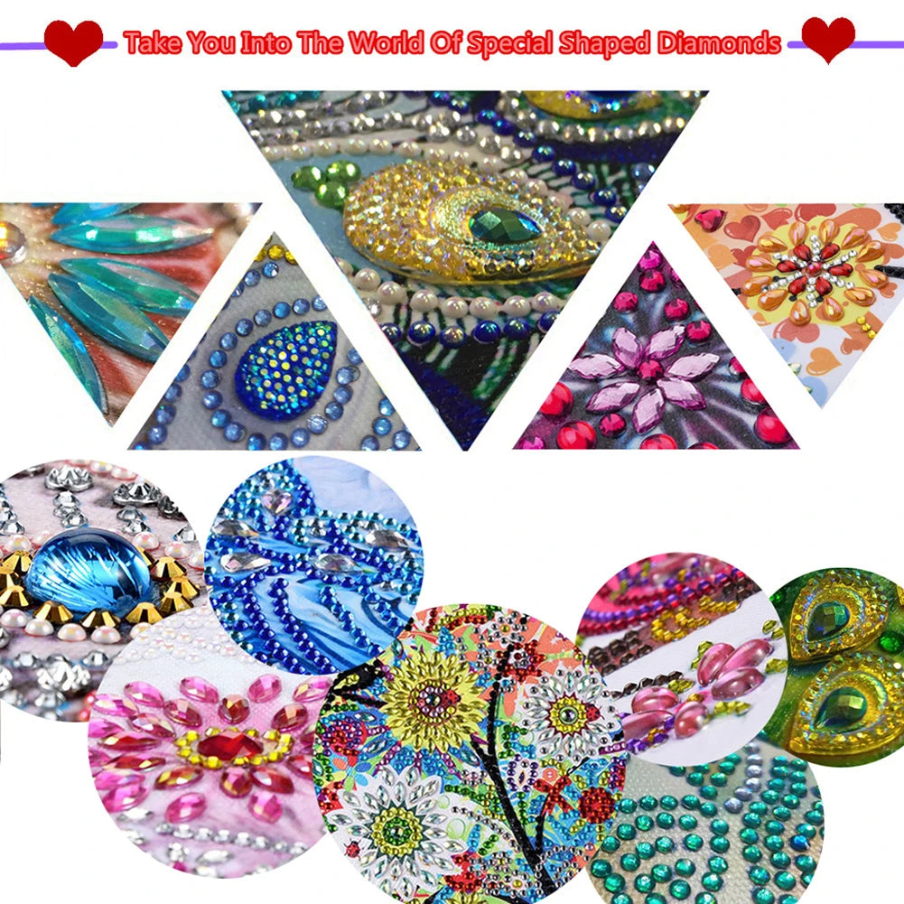 5D DIY Partial Special Shaped Drill Diamond Painting Kit Animal Decoration Pi-Mart