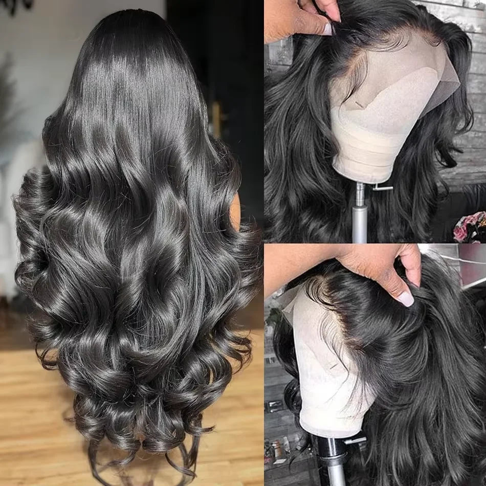 Body Wave Human Hair Wigs 30 40 Inch Body Wave Lace Front Wig PrePlucked With Baby Hair 13x4 13x6 Hd Lace Frontal Wigs For Women LadyShow.Store