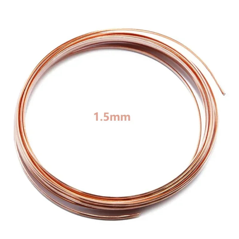 1-10M Bare Copper Wire Copper Wire T2 Copper Coil Conductive Copper Wire,  Bare Line Diameter 0.1/0.15/0.2/0.3/0.4/0.5-5mm Pi-Mart