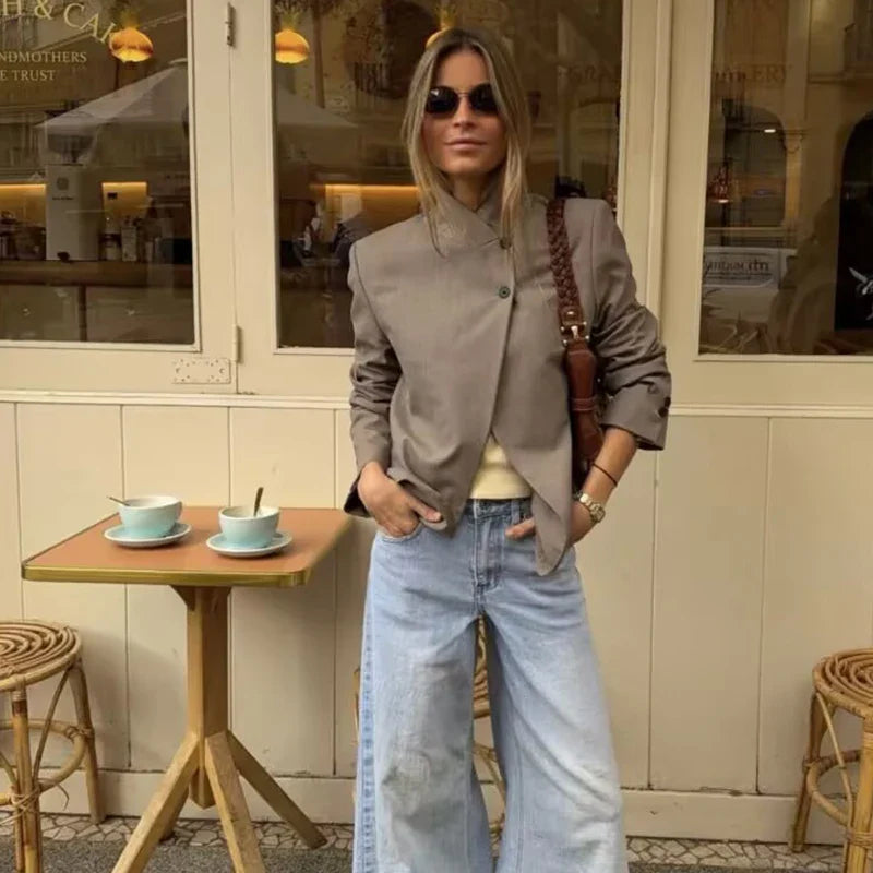 Women's Autumn Blazers Blouse 2026 New Fashion Young Women's Elegant Travel Holiday Jackets Spring Street Sarm Blazers Jackets LadyShow.Store