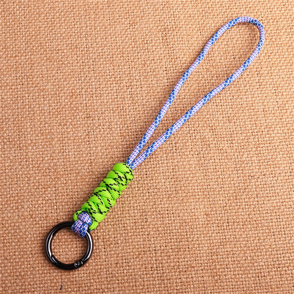 Outdoor Paracord Lanyard Survival Keychain for Men Women Handwoven Backpack Car Keyring Camping Hiking EDC Jewelry Accessories Pi-Mart