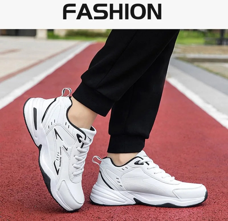 Autumn New Men Microfber Running Shoes Luxury Brand Men Shoes School Student Air-cushion Sneakers Fashion Man Casual Shoes 35-48 Pi-Mart