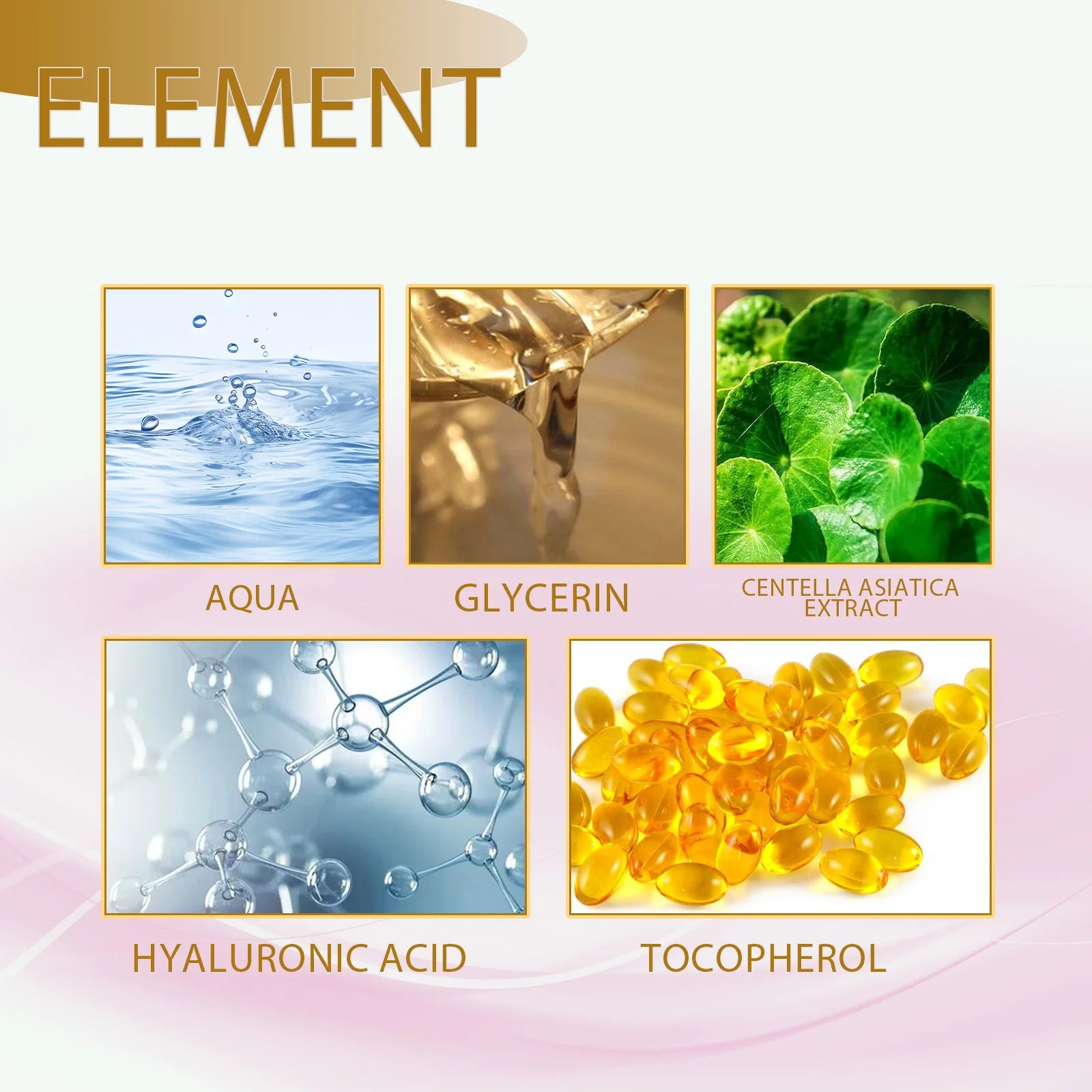 Centella Serum Nourish Improvement Dry Skin Smoothing Tightening Brightening Moisturizing Hyaluronic Acid Face Essence Skin Care Pi-Mart
