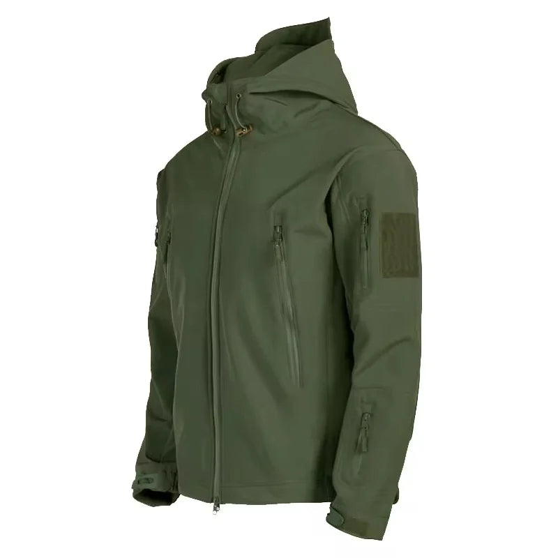 Military Shark Skin Soft Shell Jackets Men Tactical Windproof Waterproof jacket men Army Combat Jackets Mens Hooded Bomber Coats Pi-Mart