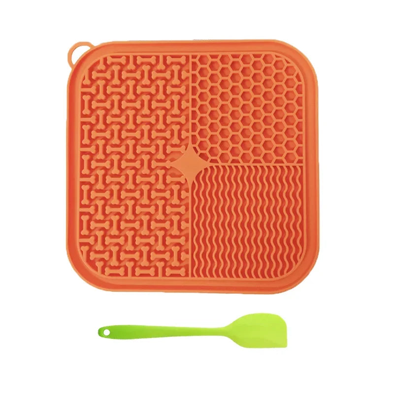 Licking Mat Slow Feeder for Dogs and Cats, Premium Lick Pad with Suction Cups for Dog Anxiety Relief, Slow Feeder Dog Bowls Pi-Mart