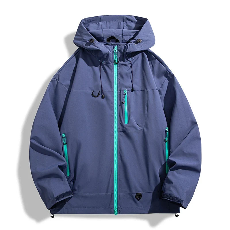 JNLN Unisex Waterproof Windbreaker Outdoor Sport Windproof Single-Layer Jacket Men Women Hiking Climbing Trekking Rain Coat LadyShow.Store