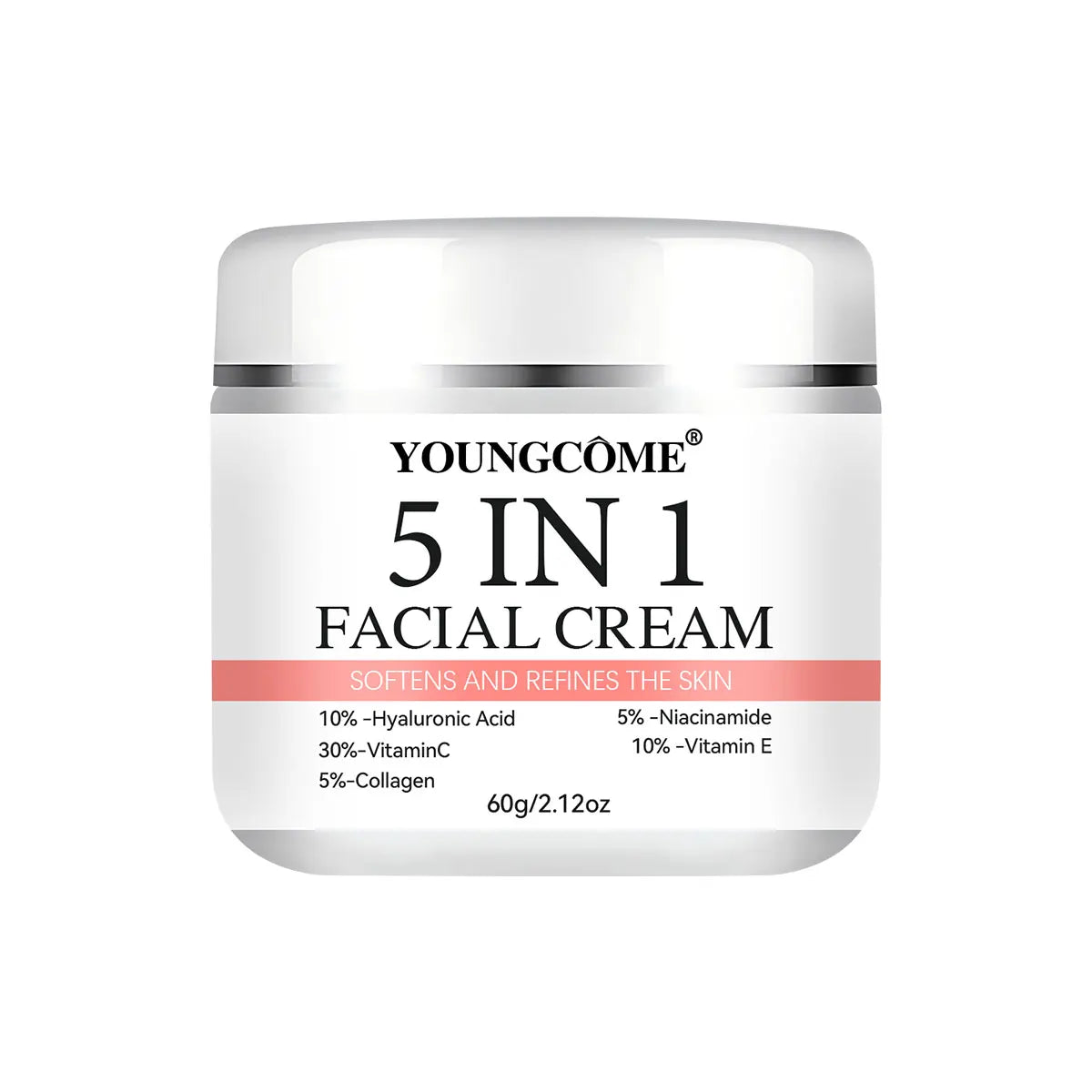 5 In 1 Fade fine lines Firming Face Serum Moisturizing brightning Vitamin C Hyaluronic Acid Facial Serum Shrink Pores Skin Care Pi-Mart