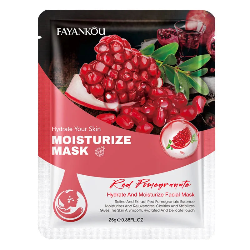 10pcs Fruits Facial Masks For Face Skincare Moisturizing Brightening Hydrating Firming Face Mask Beauty Face Skin Care Products Tri Light Beauty