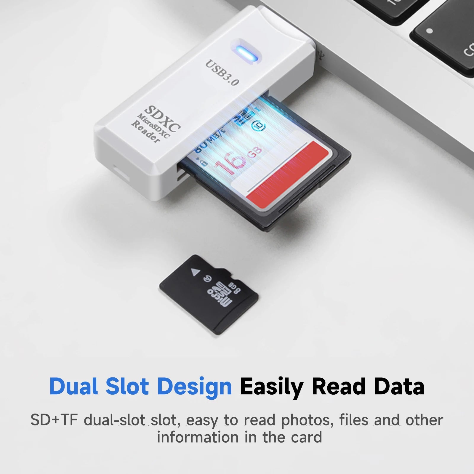 2 in 1 USB 3.0 Card Reader Micro TF sd card Reader usb adapter High Speed Cardreader TF Memory card For PC Laptop Accessories Pi-Mart