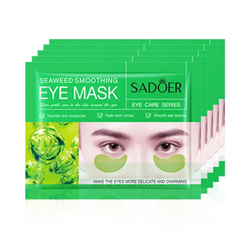 5/10/20 Pairs SADOER Crystal Collagen Eye Mask Anti Dark Circles Removal Eyes Bags Moisturizing Eye Patches for Eyes Skin Care Tri Light Beauty