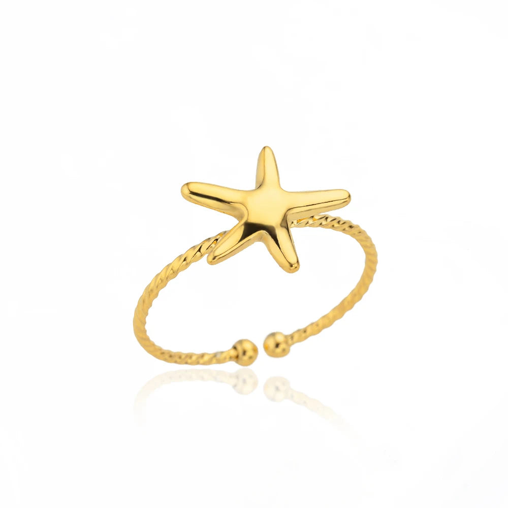 316L Stainless Steel Rings for Women Gold Color Never Fade Luxury Classic rings wedding couple rings Jewelry Free Shipping Pi-Mart